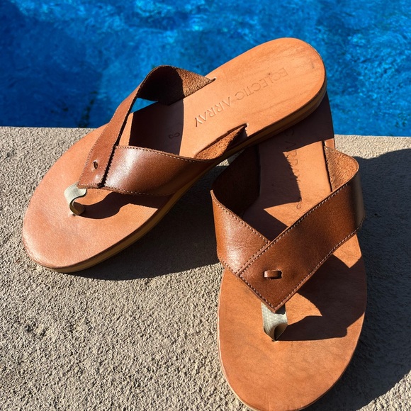 Eclectic Array Leather Rivet Sandals Size 10.5/11 - Picture 8 of 12